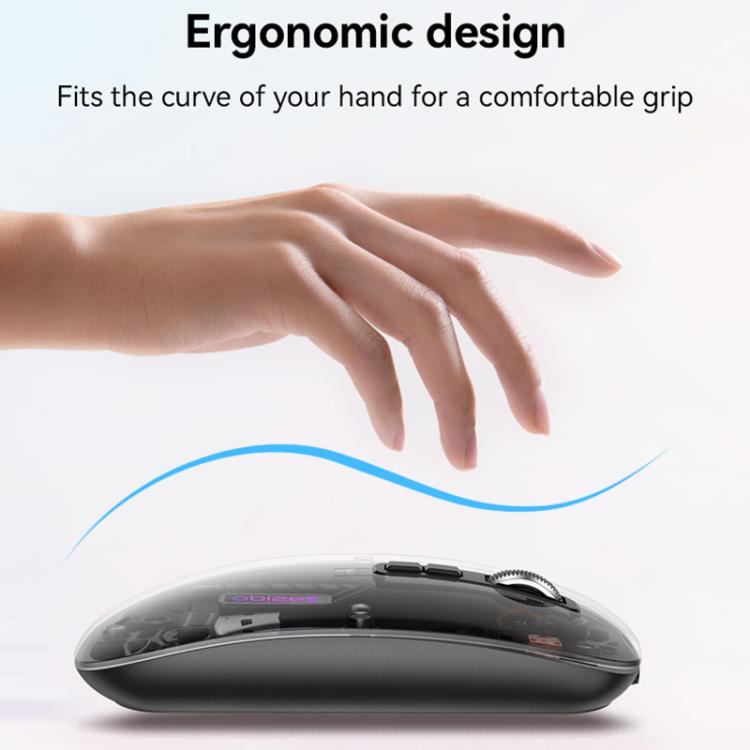 Yesido KB29 Transparent Bluetooth Dual Mode Wireless Mouse(White) - Wireless Mice by Yesido | Online Shopping UK | buy2fix