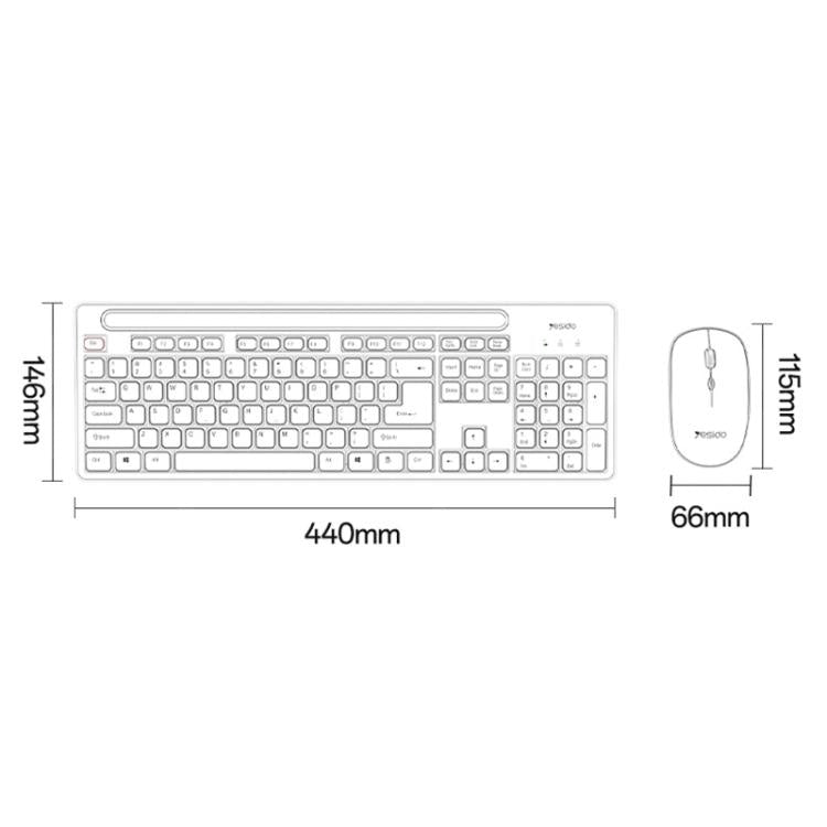 Yesido KB43 2.4G Wireless Keyboard Mouse Set, Version:Arabic Version(Black) - Wireless Keyboard by Yesido | Online Shopping UK | buy2fix