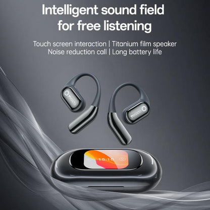 Yesido YSP26 ENC Noise Reduction Ear-hook Open OWS Bluetooth Earphone, with LCD Screen(Grey) - Bluetooth Earphone by Yesido | Online Shopping UK | buy2fix