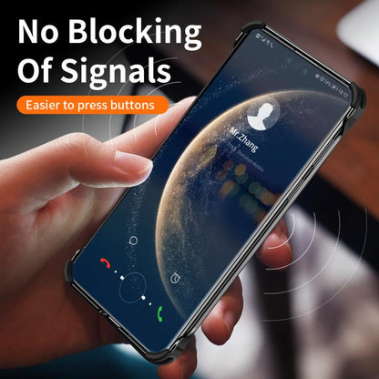 For Huawei Mate 60 Metal Frameless Plain Leather MagSafe Holder Phone Case(Black) - Huawei Cases by buy2fix | Online Shopping UK | buy2fix