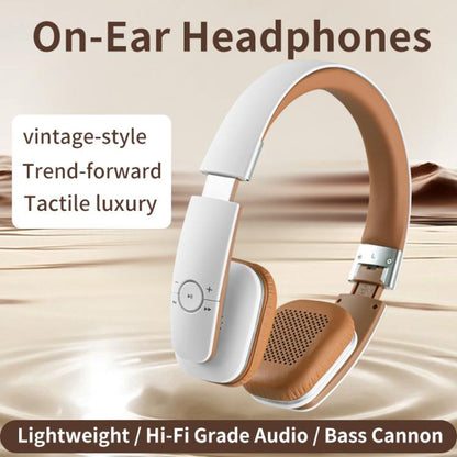 LC-3200 Retro Foldable Bluetooth 6.0 Wireless Headset(Rose Gold) - Headset & Headphone by buy2fix | Online Shopping UK | buy2fix