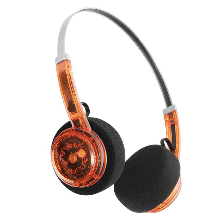LC-6300 Retro Sports Noise-Canceling Bluetooth 6.0 Headset(Transparent Orange) - Headset & Headphone by buy2fix | Online Shopping UK | buy2fix