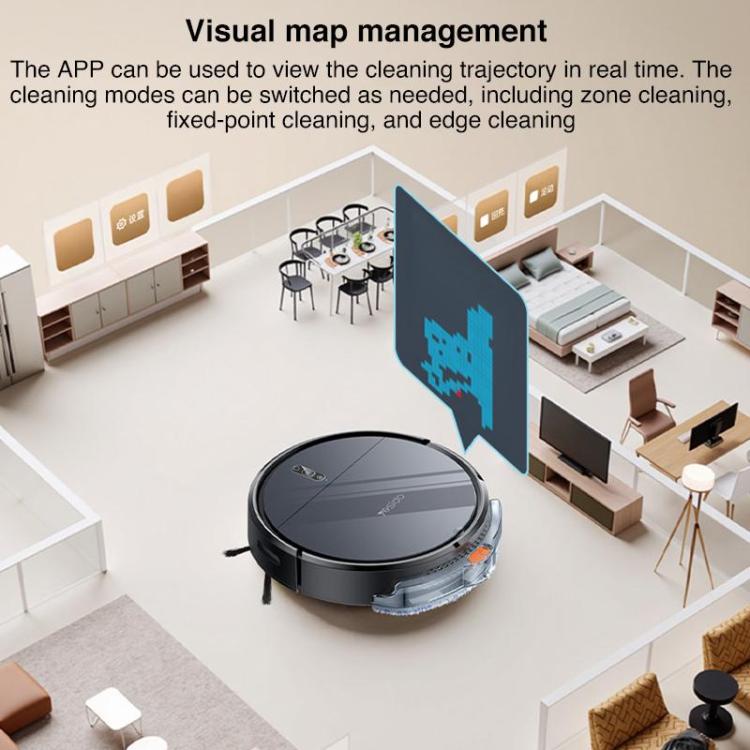 Yesido EC22 Sweeping Mopping Suction 3 in 1 Sweeping Robot(Grey) - Robot Vacuum Cleaner by Yesido | Online Shopping UK | buy2fix