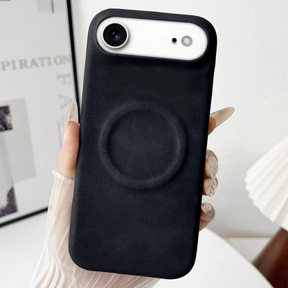 For iPhone Air Skin Feel Sheepskin MagSafe Magnetic Phone Case(Black) - iPhone Air Cases by buy2fix | Online Shopping UK | buy2fix