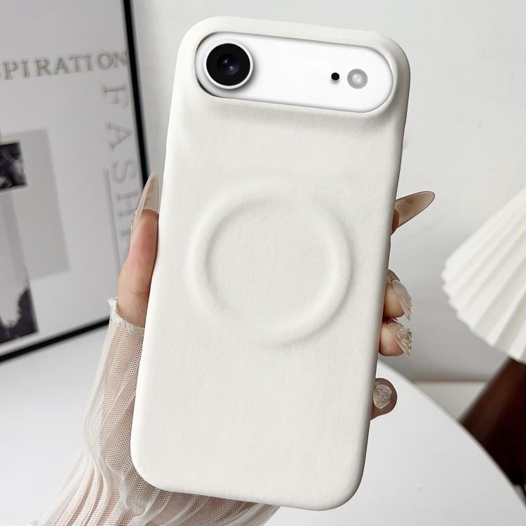 For iPhone Air Skin Feel Sheepskin MagSafe Magnetic Phone Case(White) - iPhone Air Cases by buy2fix | Online Shopping UK | buy2fix