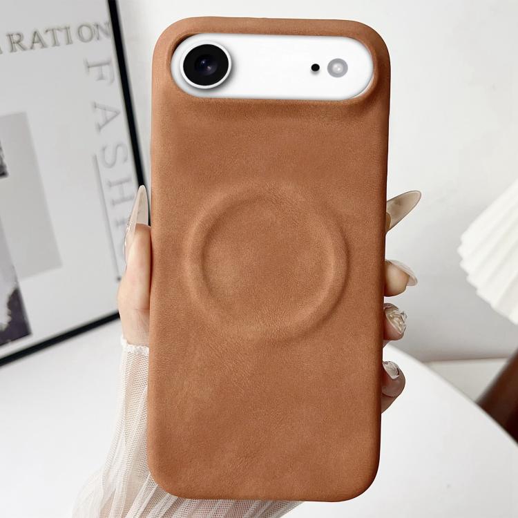 For iPhone Air Skin Feel Sheepskin MagSafe Magnetic Phone Case(Yellow) - iPhone Air Cases by buy2fix | Online Shopping UK | buy2fix