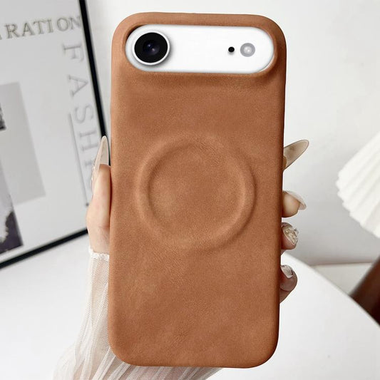 For iPhone Air Skin Feel Sheepskin MagSafe Magnetic Phone Case(Yellow) - iPhone Air Cases by buy2fix | Online Shopping UK | buy2fix