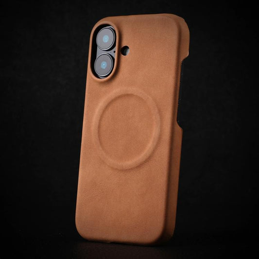 For iPhone 17 Skin Feel Sheepskin MagSafe Magnetic Phone Case(Yellow) - iPhone 17 Cases by buy2fix | Online Shopping UK | buy2fix