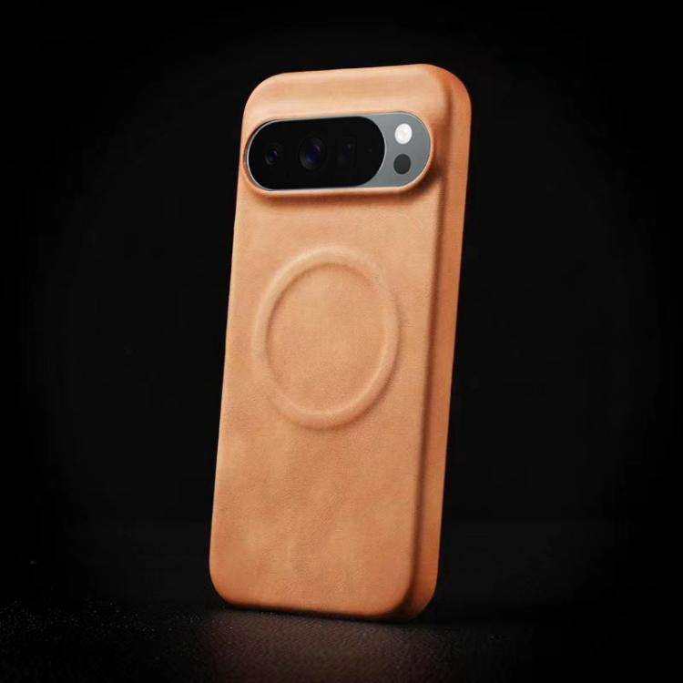 For Google Pixel 10 / Pixel 10 Pro Skin Feel Sheepskin MagSafe Magnetic Phone Case(Yellow) - Google Cases by buy2fix | Online Shopping UK | buy2fix
