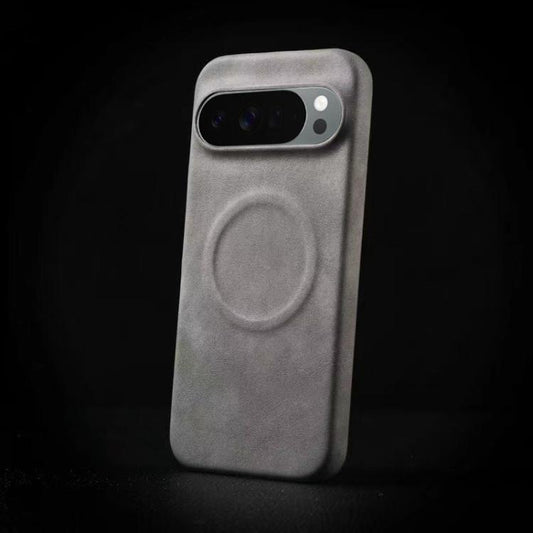 For Google Pixel 10 / Pixel 10 Pro Skin Feel Sheepskin MagSafe Magnetic Phone Case(Grey) - Google Cases by buy2fix | Online Shopping UK | buy2fix