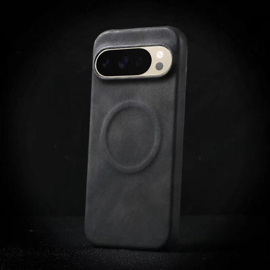 For Google Pixel 10 Pro XL Skin Feel Sheepskin MagSafe Magnetic Phone Case(Black) - Google Cases by buy2fix | Online Shopping UK | buy2fix