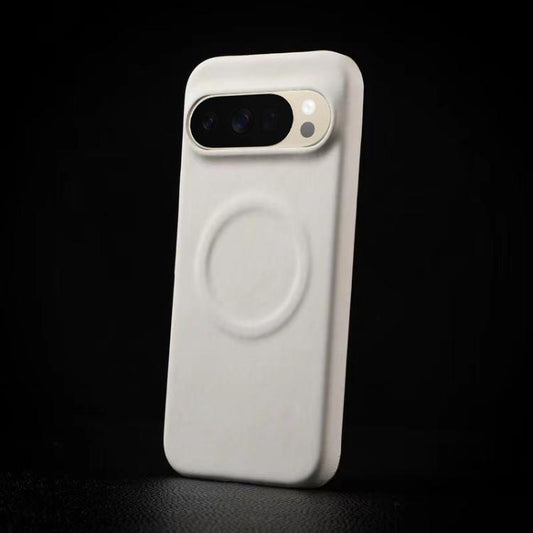 For Google Pixel 10 Pro XL Skin Feel Sheepskin MagSafe Magnetic Phone Case(White) - Google Cases by buy2fix | Online Shopping UK | buy2fix