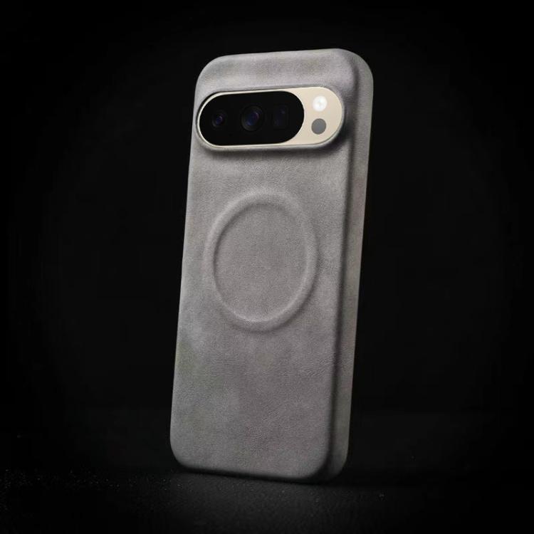 For Google Pixel 10 Pro XL Skin Feel Sheepskin MagSafe Magnetic Phone Case(Grey) - Google Cases by buy2fix | Online Shopping UK | buy2fix