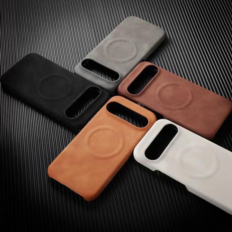 For Google Pixel 10 Pro XL Skin Feel Sheepskin MagSafe Magnetic Phone Case(White) - Google Cases by buy2fix | Online Shopping UK | buy2fix