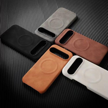 For Google Pixel 10 Pro XL Skin Feel Sheepskin MagSafe Magnetic Phone Case(White) - Google Cases by buy2fix | Online Shopping UK | buy2fix