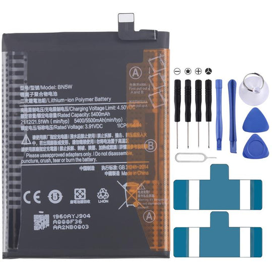 For Xiaomi Redmi Note 14 Pro BN5W 5500mAh Battery Replacement