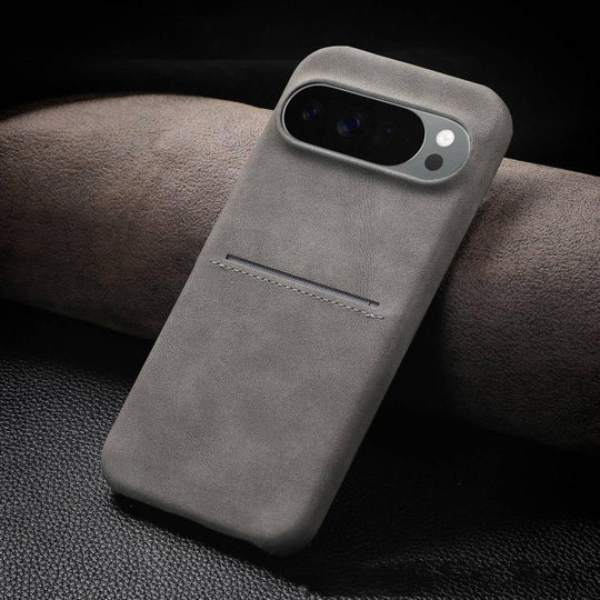 For Google Pixel 10 / Pixel 10 Pro Skin Feel Sheepskin Card Slot Phone Case(Grey)