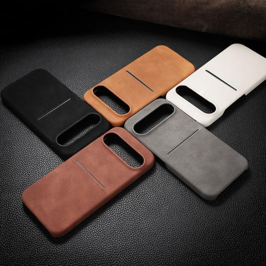 For Google Pixel 10 / Pixel 10 Pro Skin Feel Sheepskin Card Slot Phone Case(Black) - Google Cases by buy2fix | Online Shopping UK | buy2fix