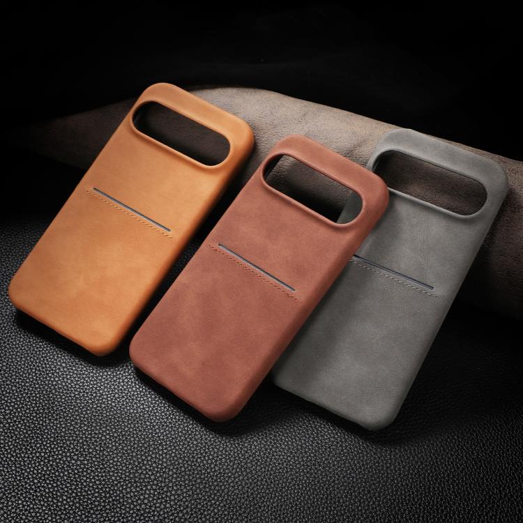 For Google Pixel 10 / Pixel 10 Pro Skin Feel Sheepskin Card Slot Phone Case(Black) - Google Cases by buy2fix | Online Shopping UK | buy2fix