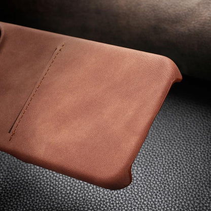 For Google Pixel 10 Pro XL Skin Feel Sheepskin Card Slot Phone Case(Brown) - Google Cases by buy2fix | Online Shopping UK | buy2fix