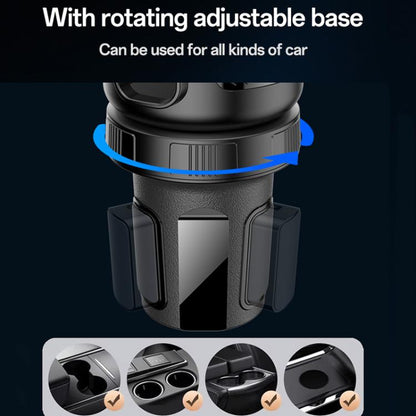Yesido C273 2 in 1 Car Water Cup Phone Holder(Black) - Car Drink Holders by Yesido | Online Shopping UK | buy2fix