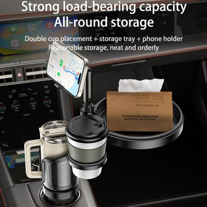 Yesido C274 4 in 1 Car Multi-function Tray Water Cup Phone Holder(Black) - Car Drink Holders by Yesido | Online Shopping UK | buy2fix