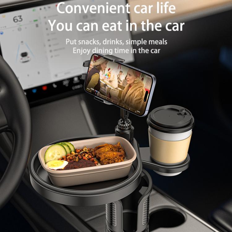 Yesido C274 4 in 1 Car Multi-function Tray Water Cup Phone Holder(Black) - Car Drink Holders by Yesido | Online Shopping UK | buy2fix