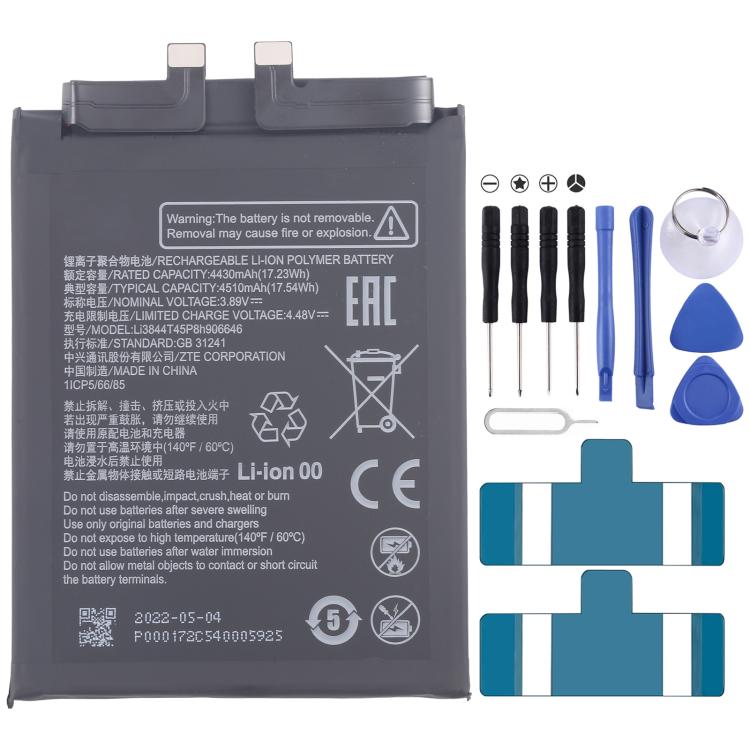 For ZTE Axon 40 Pro+ Li3844T45P8h906646 4510mAh Battery Replacement - Others by buy2fix | Online Shopping UK | buy2fix