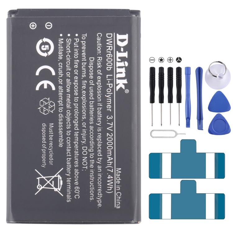 For D-Link BM600 DWRr600b DWRr600b 2000mAh Battery Replacement - Others by buy2fix | Online Shopping UK | buy2fix