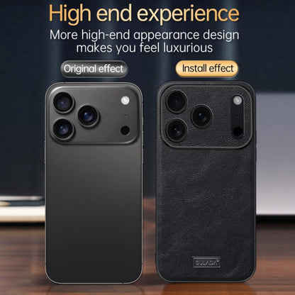 For iPhone 17 SULADA Shockproof TPU Hybrid Handmade Leather Phone Case(Red) - iPhone 17 Cases by SULADA | Online Shopping UK | buy2fix
