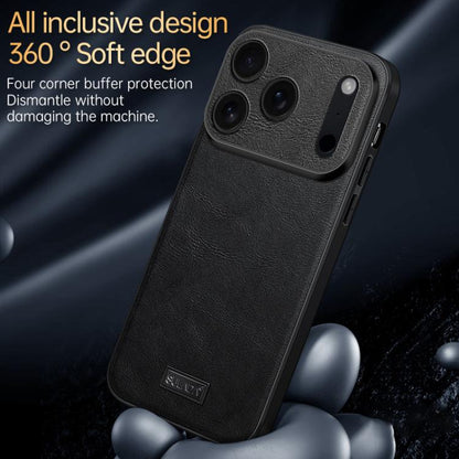 For iPhone Air SULADA Shockproof TPU Hybrid Handmade Leather Phone Case(Black) - iPhone Air Cases by SULADA | Online Shopping UK | buy2fix