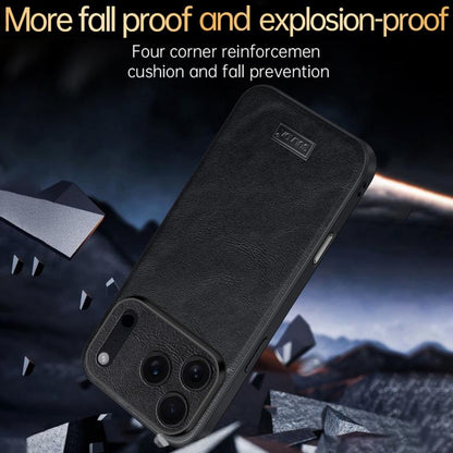 For iPhone 17 Pro SULADA Shockproof TPU Hybrid Handmade Leather Phone Case(Black) - iPhone 17 Pro Cases by SULADA | Online Shopping UK | buy2fix