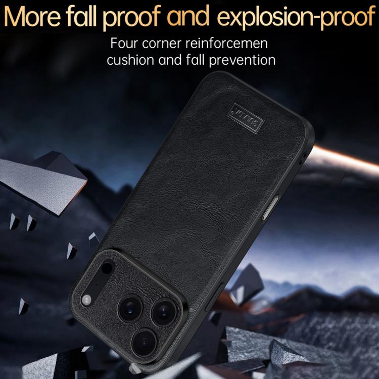For iPhone 17 Pro SULADA Shockproof TPU Hybrid Handmade Leather Phone Case(Red) - iPhone 17 Pro Cases by SULADA | Online Shopping UK | buy2fix