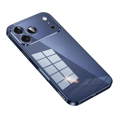 For iPhone 17 Pro SULADA Shine Through Series Plating TPU Transparent Phone Case(Titanium Blue) - iPhone 17 Pro Cases by SULADA | Online Shopping UK | buy2fix