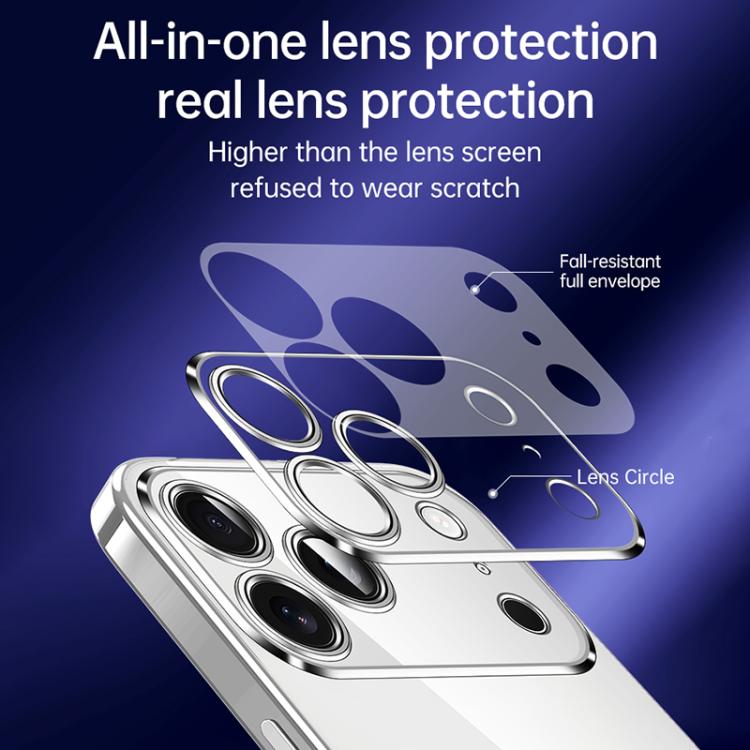 For iPhone 17 SULADA Shine Through Series Plating TPU Transparent Phone Case(Titanium Blue) - iPhone 17 Cases by SULADA | Online Shopping UK | buy2fix