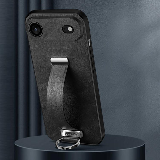 For iPhone Air SULADA Tide Cool Series PC Hybrid Leather Texture Skin Feel Phone Case(Black)