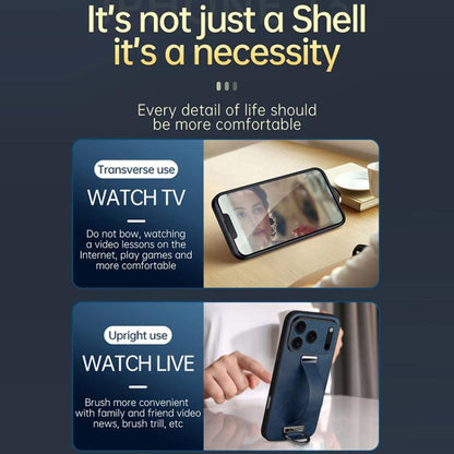 For iPhone 17 Air SULADA Tide Cool Series PC Hybrid Leather Texture Skin Feel Phone Case(Black) - iPhone 17 Air Cases by SULADA | Online Shopping UK | buy2fix