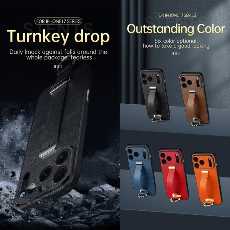 For iPhone 17 Air SULADA Tide Cool Series PC Hybrid Leather Texture Skin Feel Phone Case(Black) - iPhone 17 Air Cases by SULADA | Online Shopping UK | buy2fix