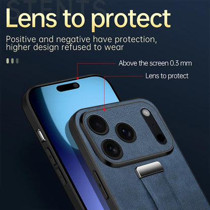 For iPhone Air SULADA Tide Cool Series PC Hybrid Leather Texture Skin Feel Phone Case(Blue) - iPhone Air Cases by SULADA | Online Shopping UK | buy2fix