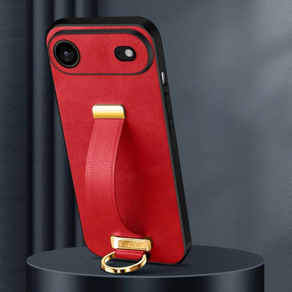 For iPhone 17 Air SULADA Tide Cool Series PC Hybrid Leather Texture Skin Feel Phone Case(Red) - iPhone 17 Air Cases by SULADA | Online Shopping UK | buy2fix