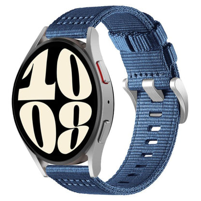 For Samsung Galaxy Watch 7 / 6 / 5 / FE xDfind Two-section Nylon Watch Band(Blue) - Watch Bands by xDfind | Online Shopping UK | buy2fix