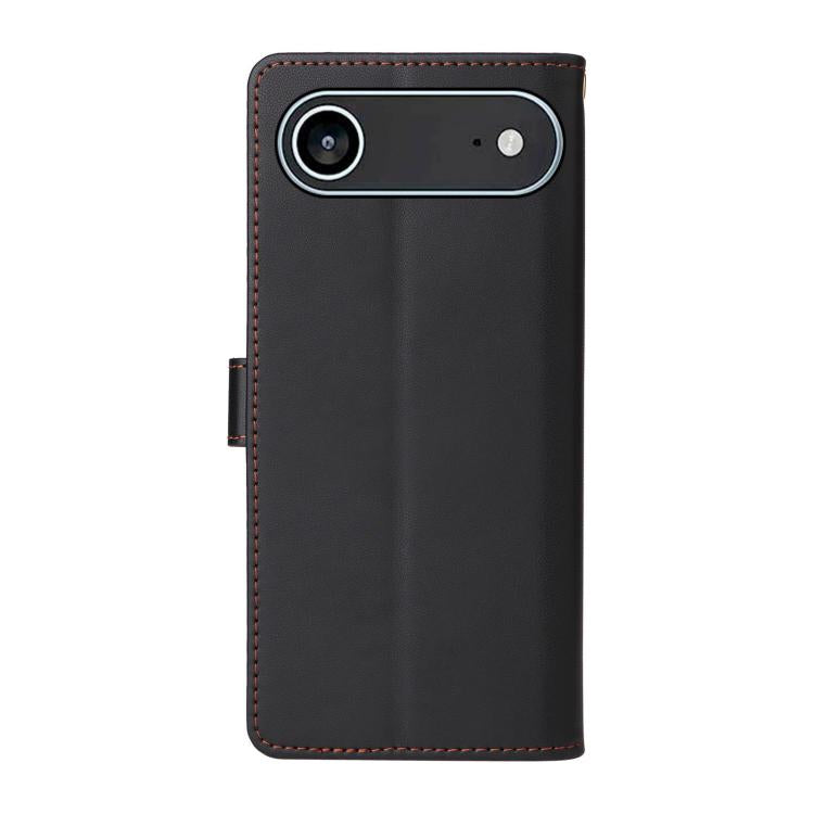 For iPhone Air Six Card Slots Buckle Leather Phone Case with Lanyard(Black) - iPhone Air Cases by buy2fix | Online Shopping UK | buy2fix