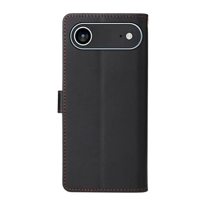 For iPhone Air Six Card Slots Buckle Leather Phone Case with Lanyard(Black) - iPhone Air Cases by buy2fix | Online Shopping UK | buy2fix
