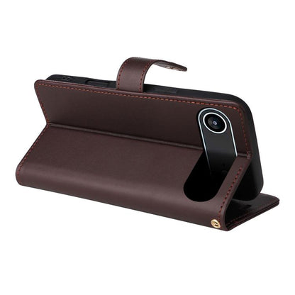 For iPhone Air Six Card Slots Buckle Leather Phone Case with Lanyard(Coffee) - iPhone Air Cases by buy2fix | Online Shopping UK | buy2fix