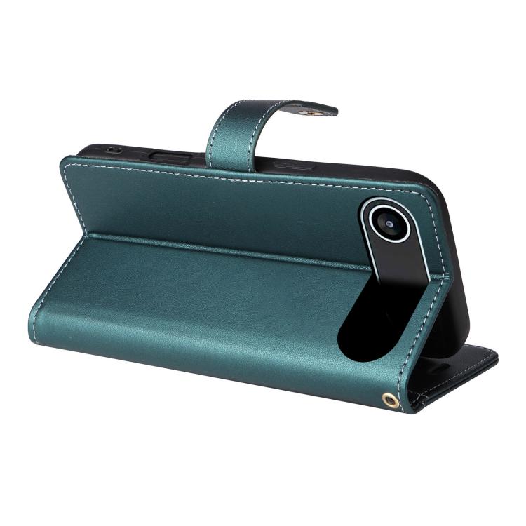 For iPhone Air Six Card Slots Buckle Leather Phone Case with Lanyard(Green) - iPhone Air Cases by buy2fix | Online Shopping UK | buy2fix