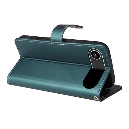 For iPhone Air Six Card Slots Buckle Leather Phone Case with Lanyard(Green) - iPhone Air Cases by buy2fix | Online Shopping UK | buy2fix