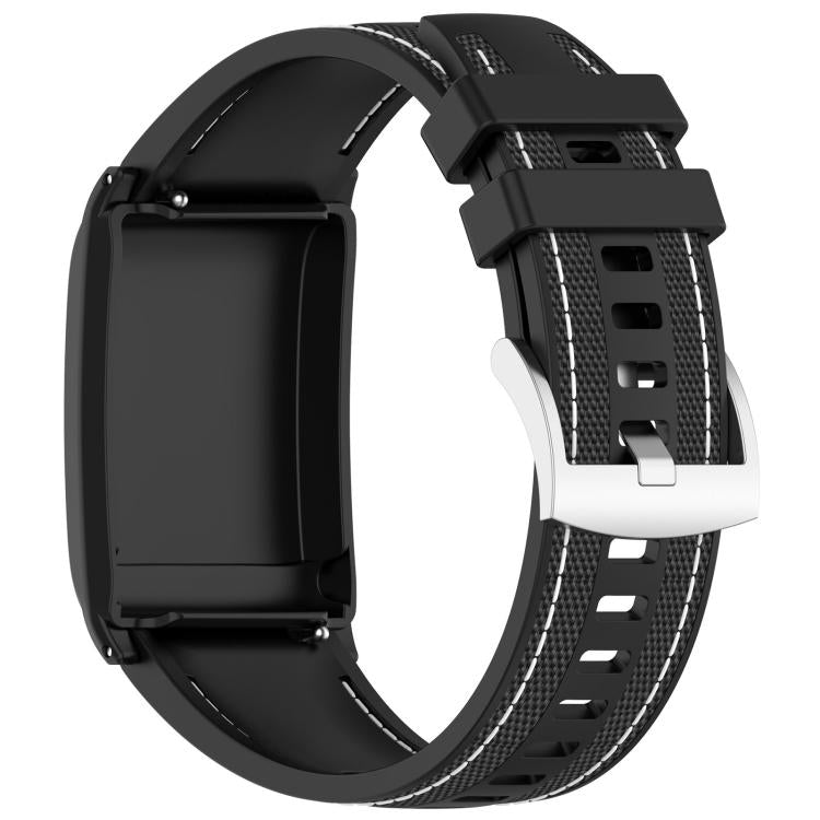 For WHOOP 5.0 / 4.0 xDfind Hybrid Nylon Braid Silicone Watch Band(Black) - Watch Bands by xDfind | Online Shopping UK | buy2fix