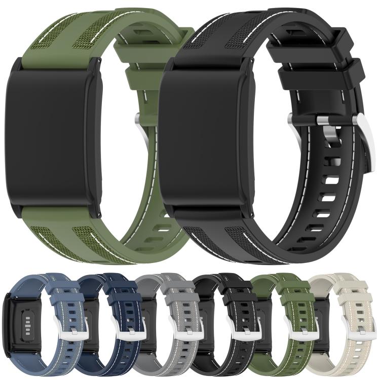 For WHOOP 5.0 / 4.0 xDfind Hybrid Nylon Braid Silicone Watch Band(Grey) - Watch Bands by xDfind | Online Shopping UK | buy2fix