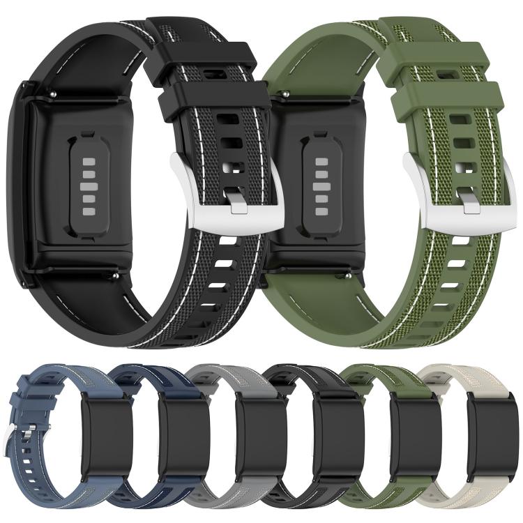 For WHOOP 5.0 / 4.0 xDfind Hybrid Nylon Braid Silicone Watch Band(Black) - Watch Bands by xDfind | Online Shopping UK | buy2fix