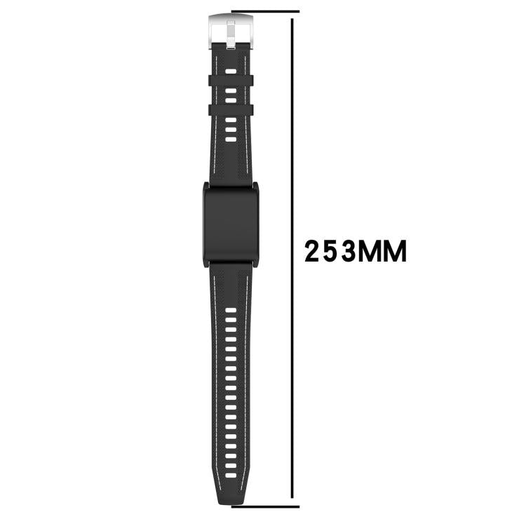 For WHOOP 5.0 / 4.0 xDfind Hybrid Nylon Braid Silicone Watch Band(Black) - Watch Bands by xDfind | Online Shopping UK | buy2fix
